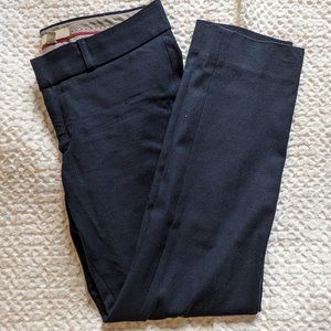 Navy Banana Republic Sloan fit ankle cropped trousers, size 2P